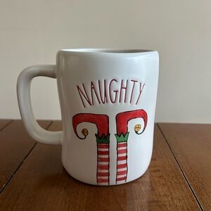 Rae Dunn Doubled Sided “ Naughty/Nice” Mug
